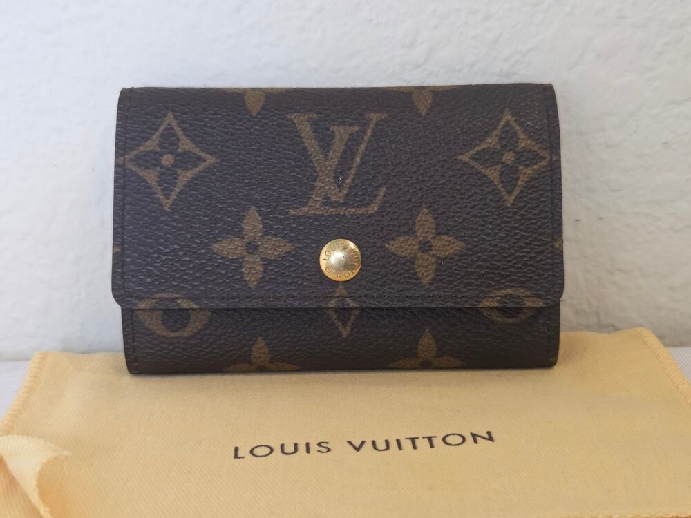 Louis Vuitton Monogram 6 Key Holder Case LV Vintage Multicles